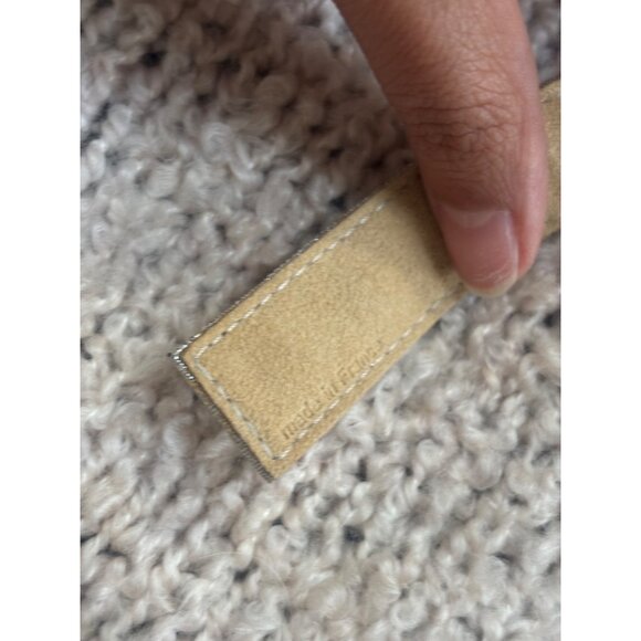 Louis Vuitton Silver Monogram Adjustable Leather Bracelet With Certificate Of Au - Picture 5 of 6